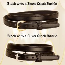 Cross keeper black leather belt with your choice of buckle.
