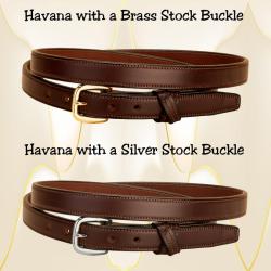 Cross keeper Havana leather belt with your choice of buckle.