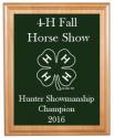 Genuine Red Alder plaque with engraved 4-H logo and text. Makes great 4-H award.