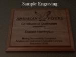 Walnut horse show award plaque with the horse breed logo of your choice.