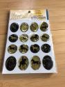 Gold Metallic Horse Stickers