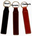 Leather key fob in black, havana or oakbark.