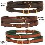 Tory Leather padded center dee ring dog collar.