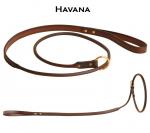 Havana leather slip style dog leash from Tory Leather.