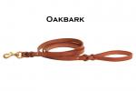 Oakbark leather decorative split twist dog leash from Tory Leather.