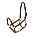 The convertible halter has 3 snaps that can be removed to turn the halter into a grooming halter.