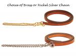 Choice of brass or nickel silver chain.