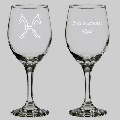 Alba Horse Engraved Stemmed Wine Glass Laser Engraved With Gift Box 