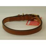 Leather Edge Stitched Dog Collar from Edgewood - Tan | Edgewood Dog Collar