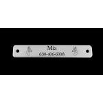 Personalized Doberman engraved nameplate / ID tag. With your choice of Doberman dog breed design. Doberman Nameplate