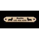 Welsh Corgi design engraved nameplate / ID tag with your choice of Welsh Corgi design. Corgi Nameplate