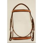 Fancy Stitched Raised Padded 1" Edgewood Bridle with a padded noseband and browband