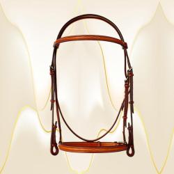 1" fancy stitched raised Edgewood leather horse bridle. Comes in Cob, Horse and Oversize.