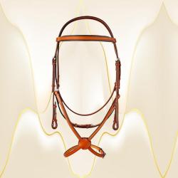 Plain Raised Edgewood Bridle 1/2" with a Figure 8 Noseband