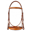 Plain Raised Edgewood 3/4" Bridle with a Padded Noseband and Browband