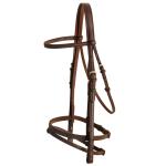 Classic English bridle with a flash caveson from Tory Leather. MADE in the USA