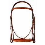 Plain Raised Edgewood Bridle 1" - Padded Crown Piece