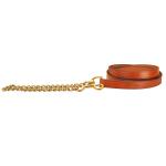 Creased Leather 1" Horse Lead - Brass Chain | Tory Leather