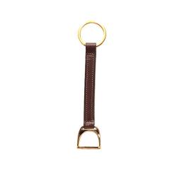English stirrup leather key fob. Made in the USA