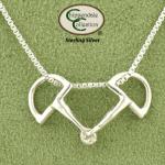 Small English D-Ring Snaffle Bit Slider Pendant - Horse Jewelry