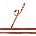 5/8" Fancy-Stitched Raised Laced Edgewood Leather Reins.