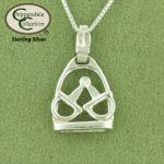 English Snaffle D Bit & English Fillis Stirrup Necklace. Equestrian Jewelry