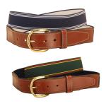 Tory Leather Elastic Belt with Leather Billets | 1 1/2" Belt