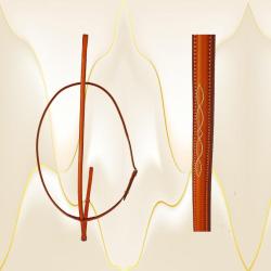 Fancy-Stitched raised standing martingale from Edgewood leather. Comes in Pony, Cob, Horse or Oversize.