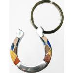 Lucky horseshoe decorative key ring.