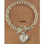 Horseshoe Heart Toggle Bracelet - Horse Jewelry