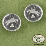 Jumper Medallion Earrings - Equestrian English Jewelry