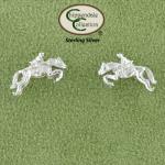 Jumper And Rider Earrings - Horse Jewelry