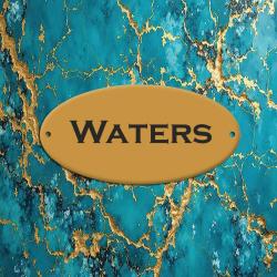 Engraved solid brass oval tack trunk nameplate.