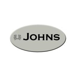 Engraved plastic oval with horse breed logo and text tack trunk nameplate for your tack trunk, mounting block, stall door and more.