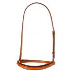 Edgewood leather plain raised padded, crank training noseband / caveson.