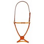 Edgewood leather fancy stitched raised figure 8 noseband / caveson.