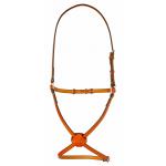 Edgewood leather fancy stitched flat figure 8 noseband / caveson.