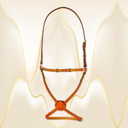 Edgewood Leather fancy stitched flat figure 8 noseband / caveson. Noseband comes in Pony, Cob, Horse and Oversize.