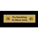 No Smoking Brass Sign
