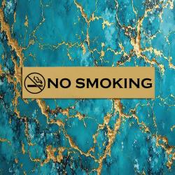 Plastic no smoking sign come in many plastic colors.