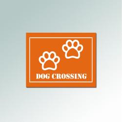Custom engraved plastic dog paw sign with personalized text and dog paw design of your choice. 25+ dog paw designs to choose from.