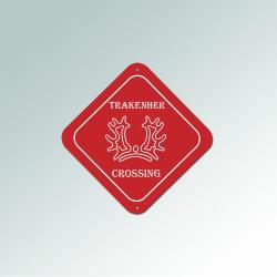 Custom diamond horse breed sign with engraved text and breed logo of your choice. 25+ horse breed logos to choose from.