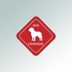 Custom diamond dog breed sign with engraved text and dog breed design of your choice. 100+ dog breeds to choose from.