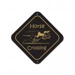 Custom engraved diamond sign with size, text and horse design of your choice. Horse Sign