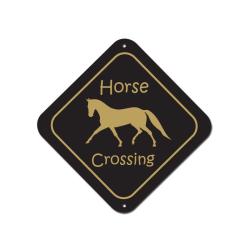 Custom engraved diamond sign with size, text and horse silhouette of your choice.