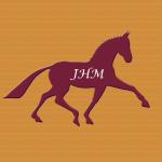 Trotting Horse Engraved Plastic Tack Trunk Plate