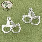 Tiny D English Bit Earrings - Horse Jewelry