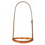Edgewood leather fancy stitched raised padded 1" noseband / caveson.