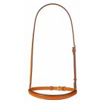 Edgewood leather plain raised padded 5/8" noseband / caveson.