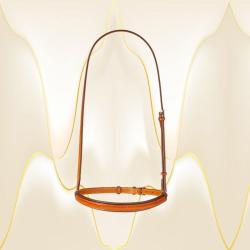 Edgewood leather plain raised padded noseband / caveson 5/8". Noseband comes in Pony, Cob and Horse.